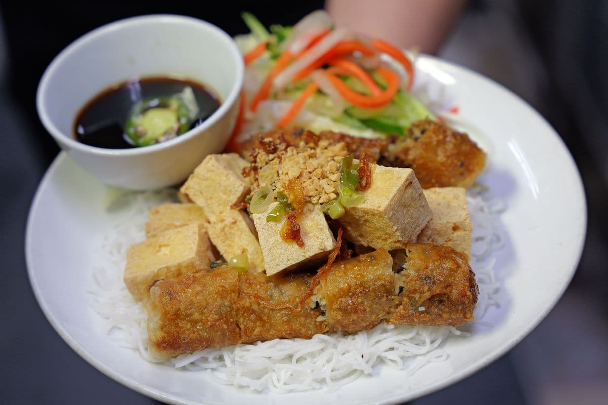 Vegetarian Vermicelli (Bún Chả Giò Chay)
