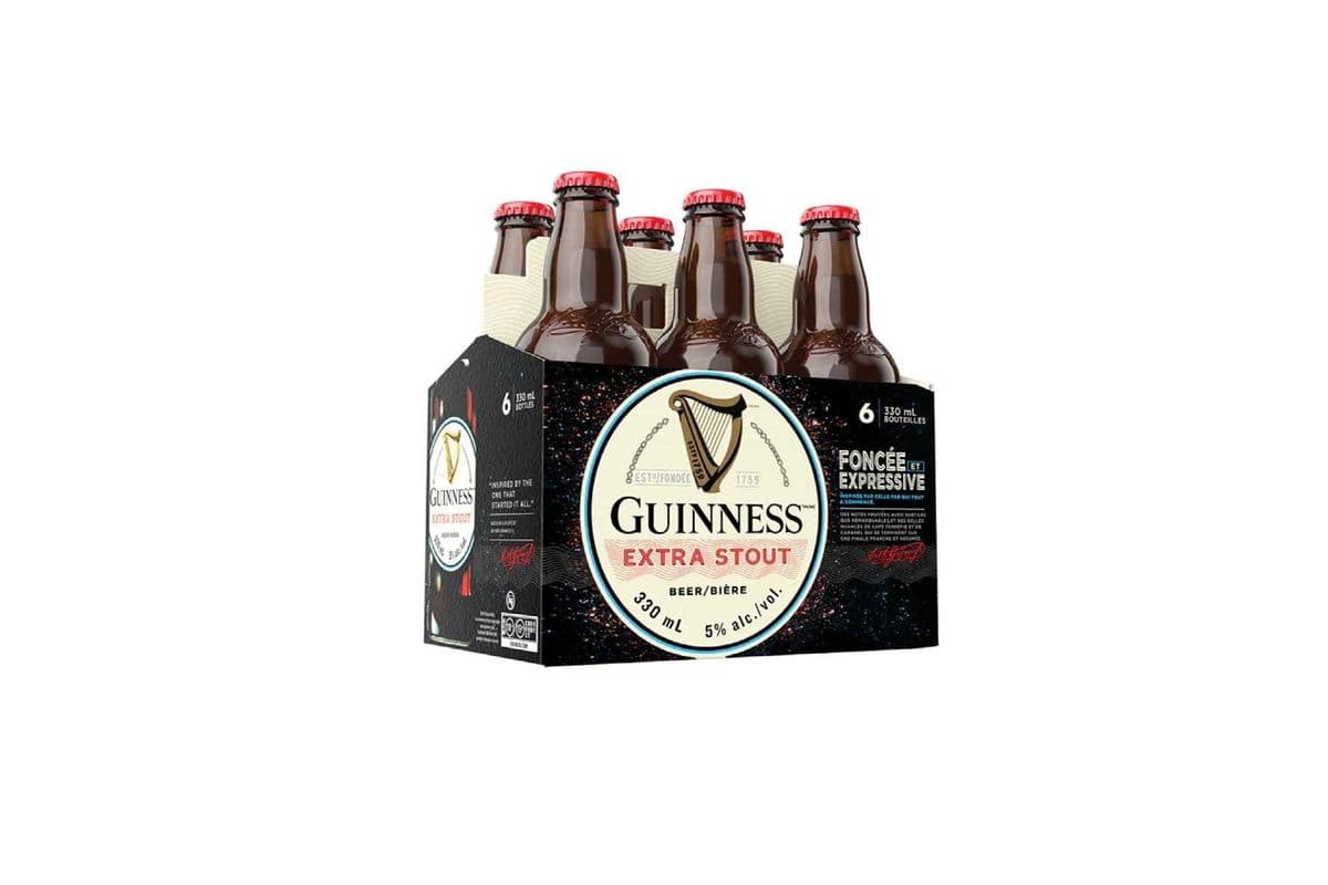878609. GUINNESS EXTRA STOUT (6 x 330ML (BOTTLES))