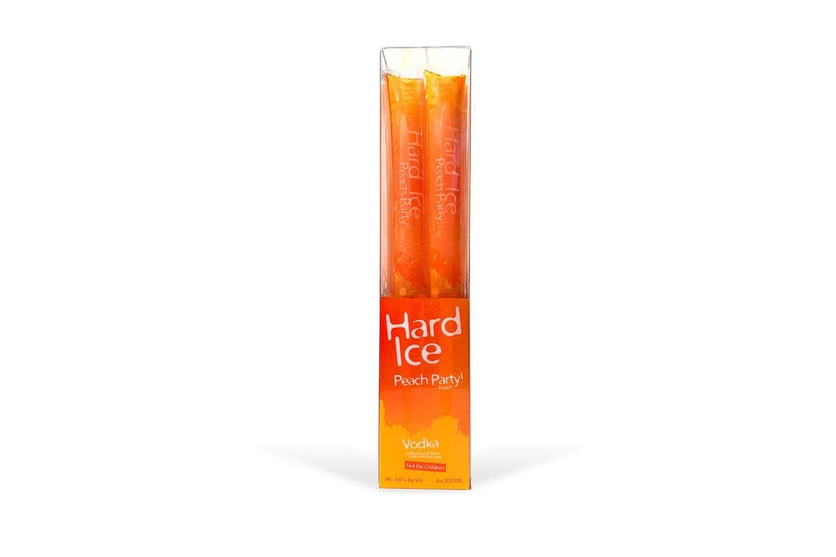 Hard Ice Vodka Freezies Peach Party 6 Pack (6 x 200ml)