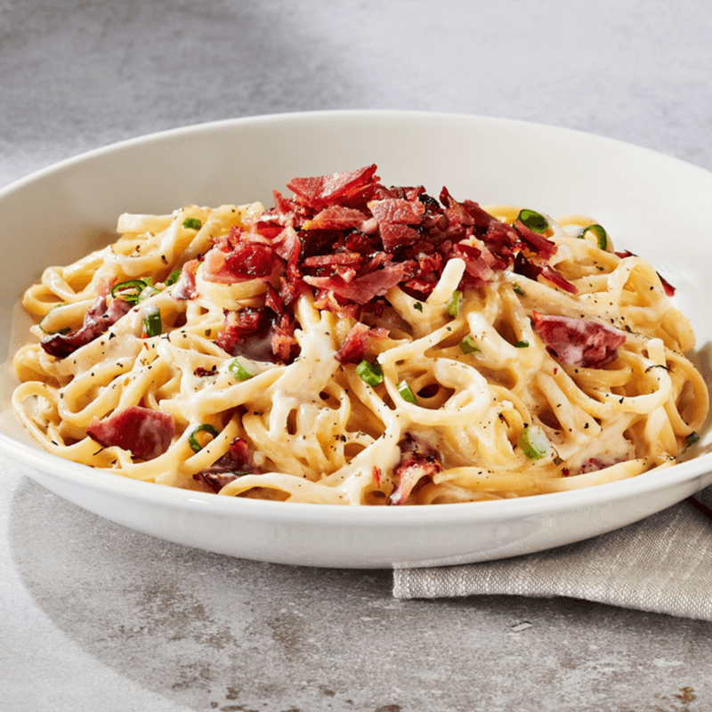 Linguini carbonara régulière / Regular Linguini Carbonara