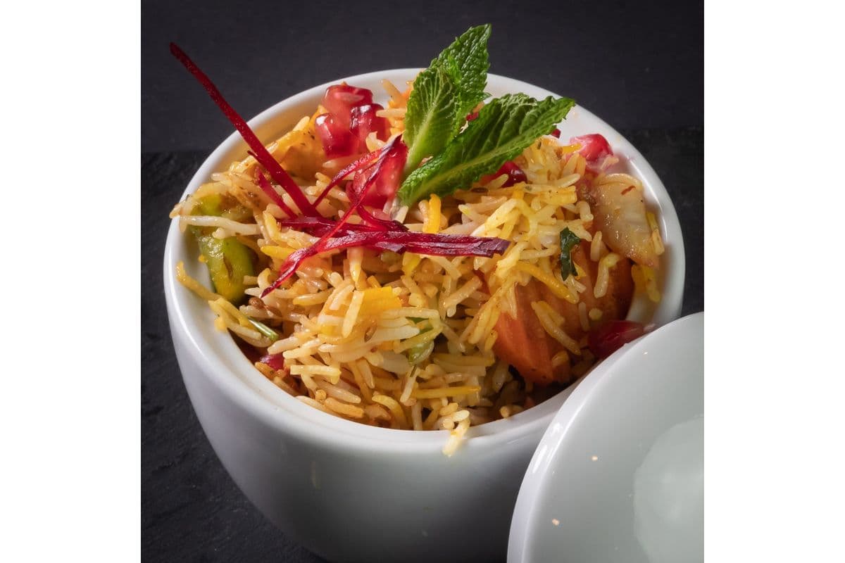 Veg Biryani with Raita