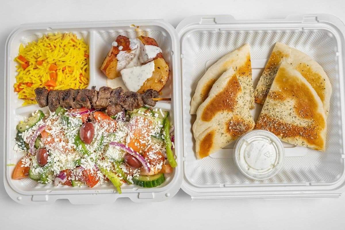 Lamb Souvlaki (Full Plate)