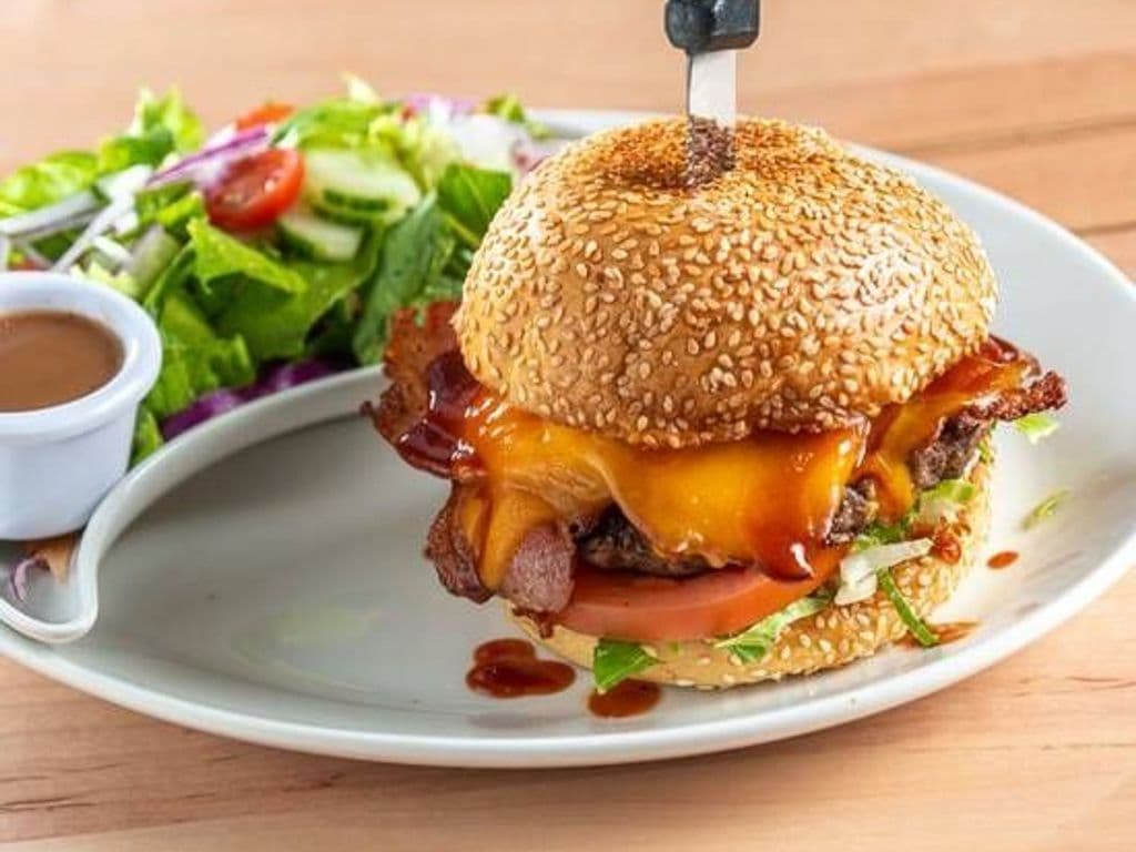 Freddy's Maple Chipotle BBQ Burger