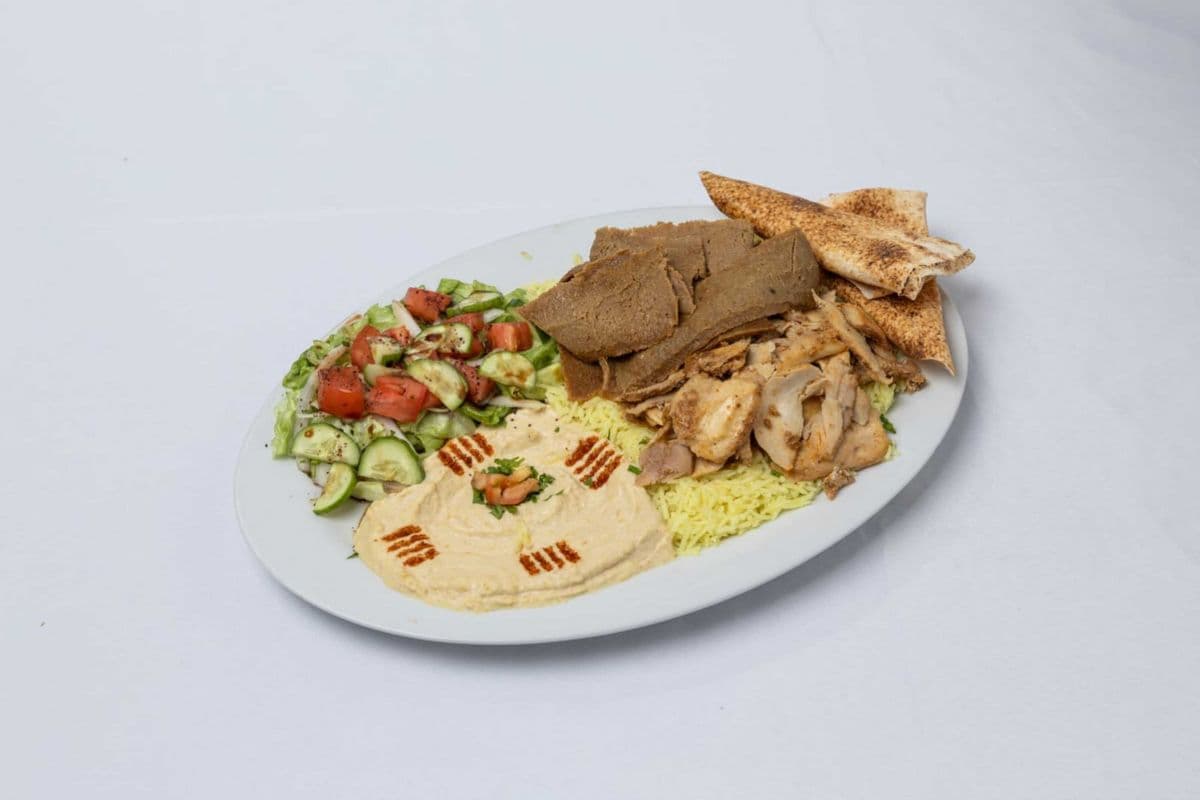 Mix Donair & Chicken Shawarma plate