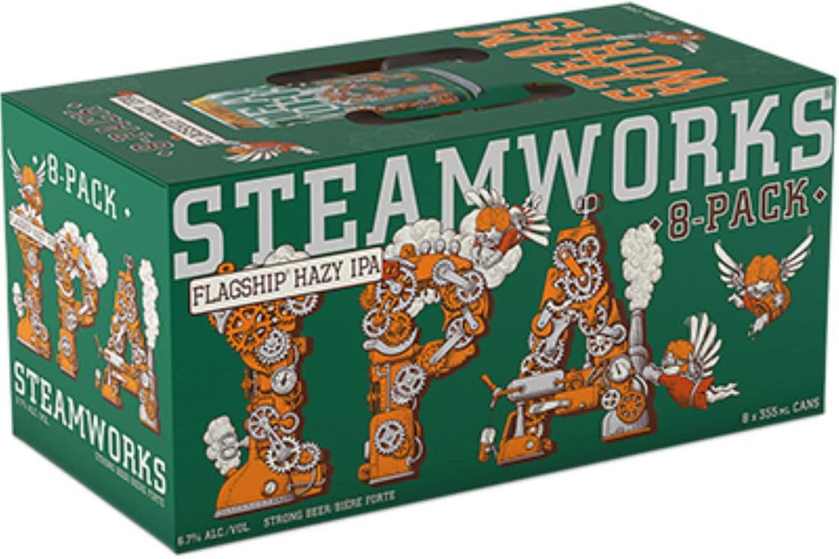 Steamworks Flagship IPA - 8x473mL Cans (8 x 355ml)