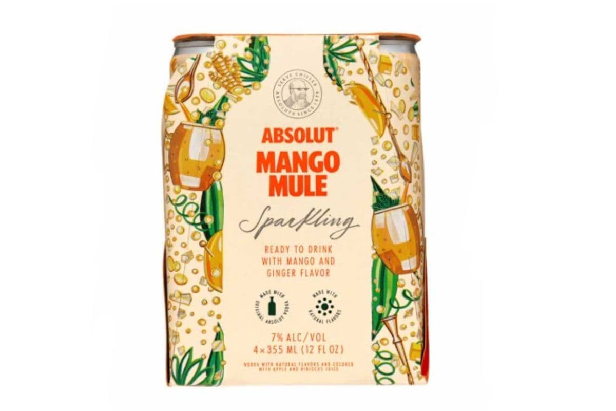 Absolut Mango Mule Cocktail (4 x 355 ml)
