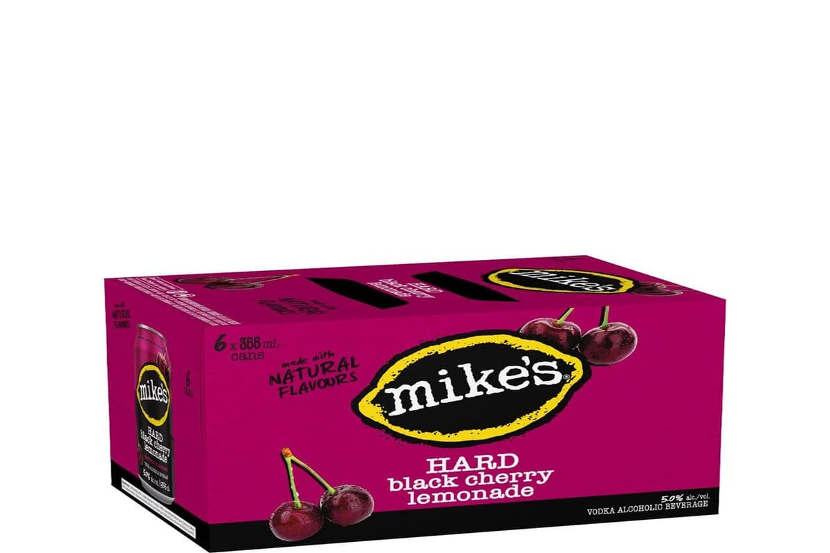 MIKES HARD LEMONADE, BLACK CHERRY (6 X 355ML) 5.0% ABV (6 x 355 mL)