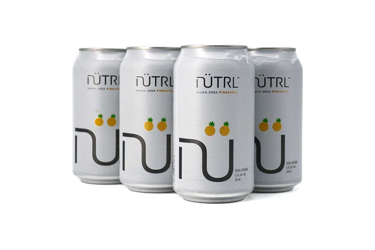 Nutrl Vodka Soda Pineapple 6 Can (6 x 355 ml)