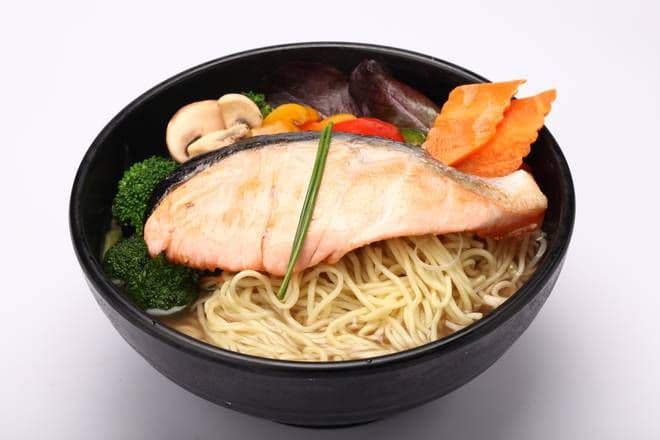Spicy Miso Salmon Soup