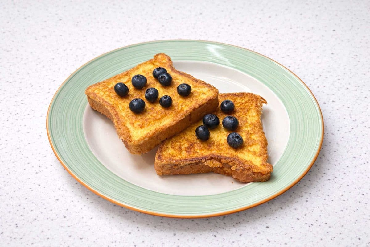TWO BLUEBERRY FRENCH TOAST