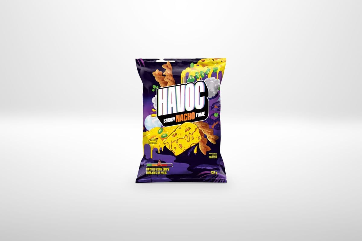 Havoc Smoky Nacho Twisted Corn Chips (232 g)