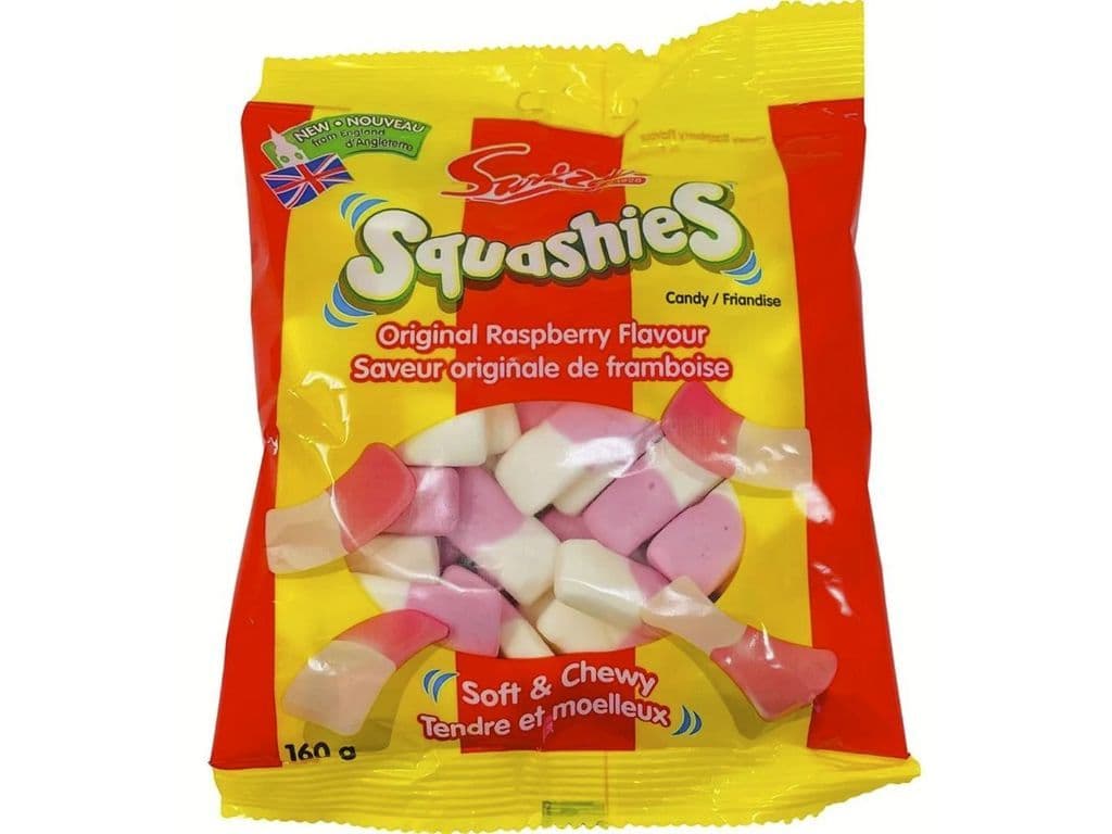Swizzles Squashies Raspberry Milk UK Gummy Candy Bag