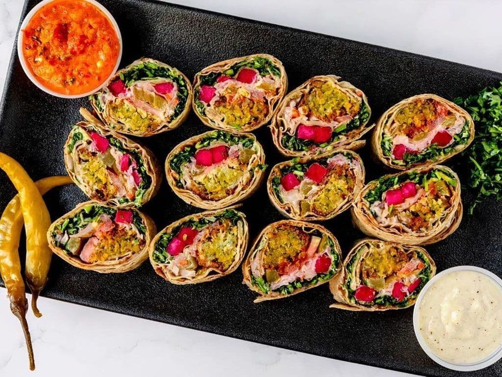 Falafel Saj Rolls