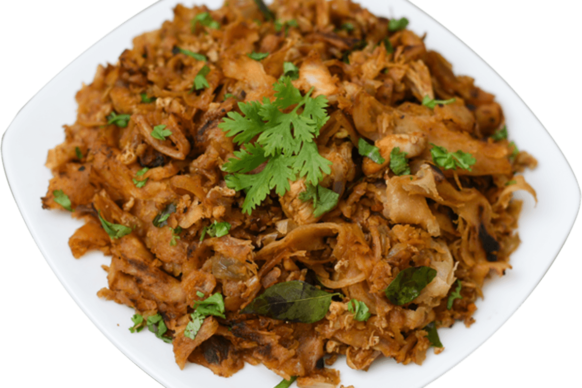 Chicken Kothu Parotta/Kothu à la poulet