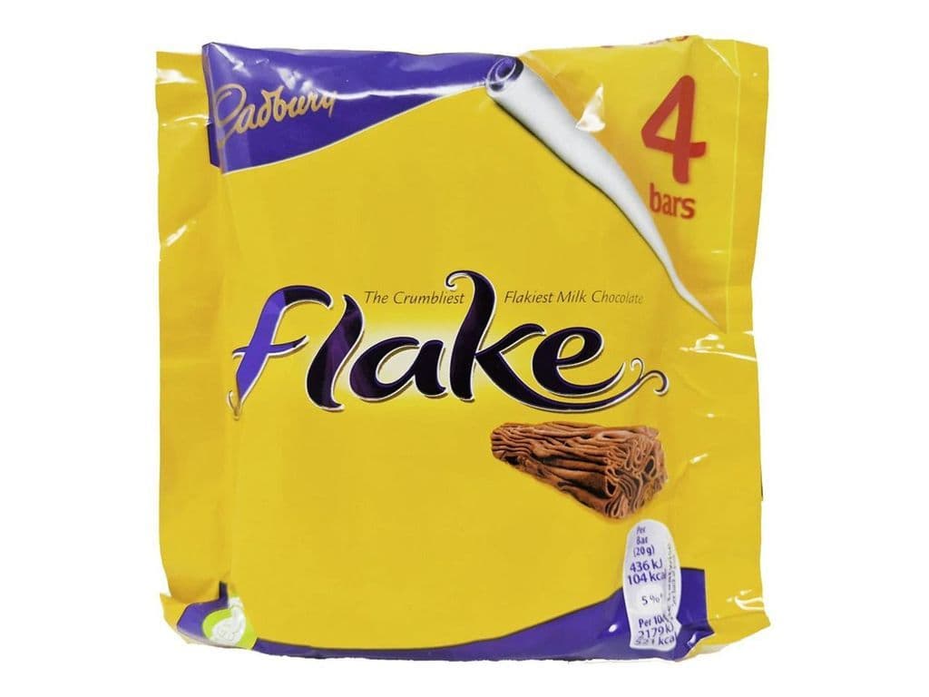 Cadbury Flake 4 Pack Flaky Milk Chocolate Bars