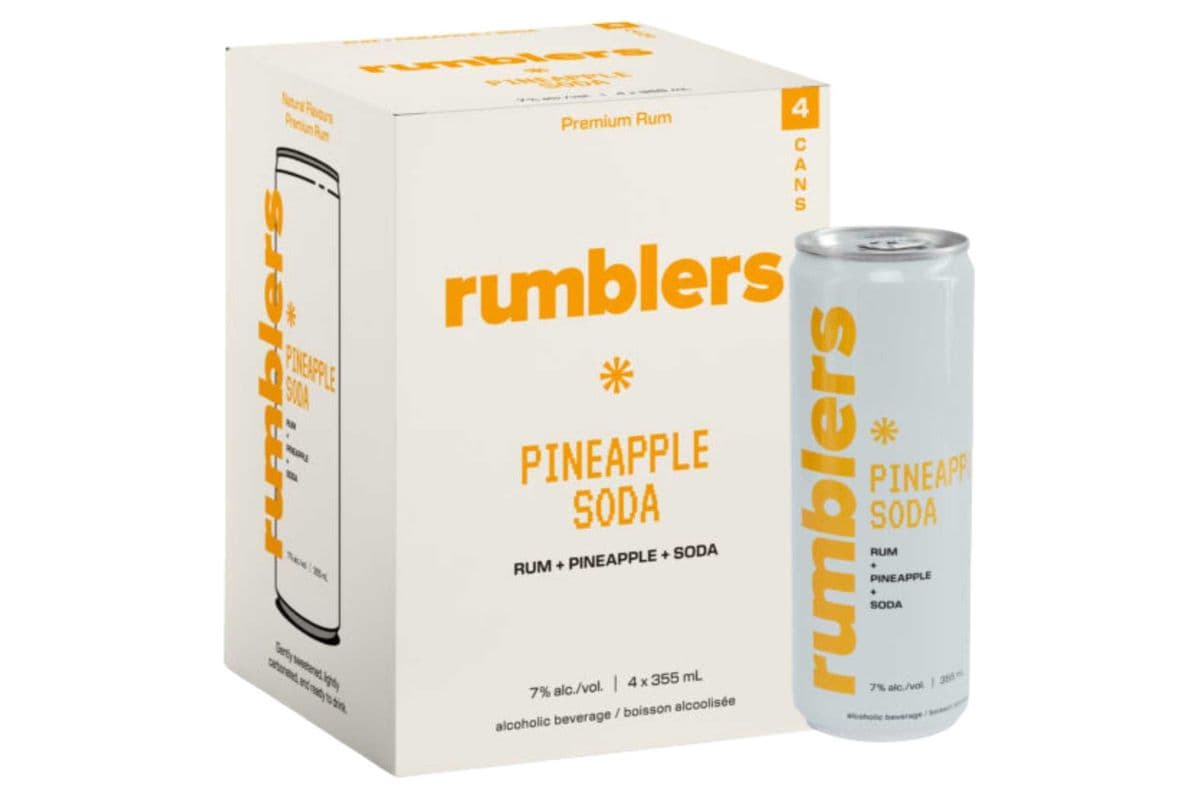 686673 - Rumblers Pineapple Soda (4 x 355 ml)
