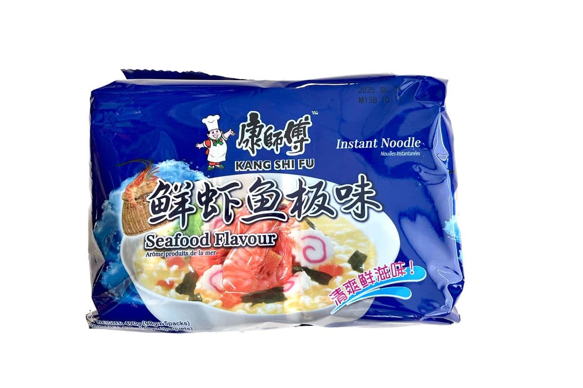 Kang Shi Fu Seafood Instant Noodles (5Pack)康师傅鲜虾鱼板面