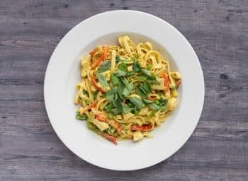 Chicken Curry Fettuccine