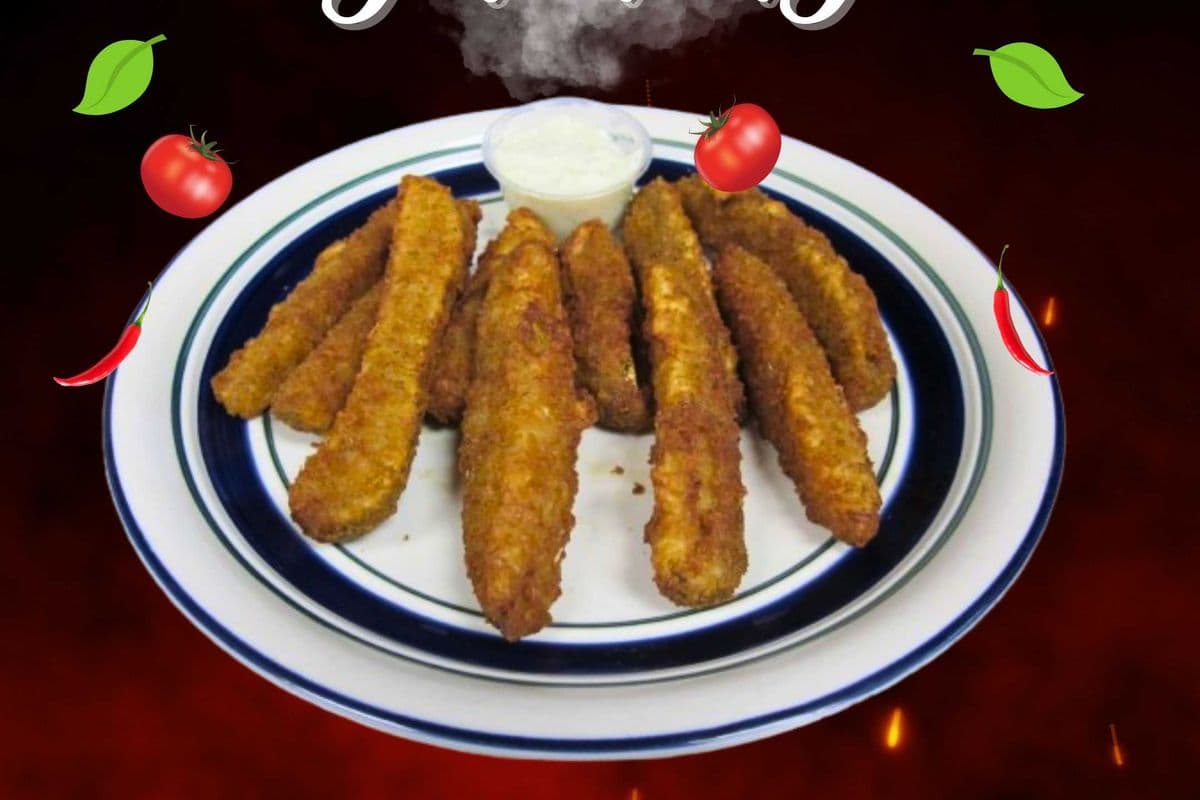 10- pcs Breaded Fried Pickles (810 Cal)