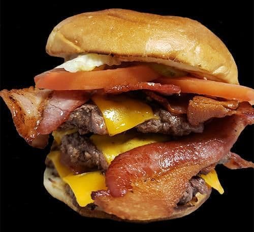 .Triple Baconcheese Burger.
