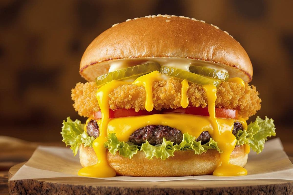 Mozzarella burger