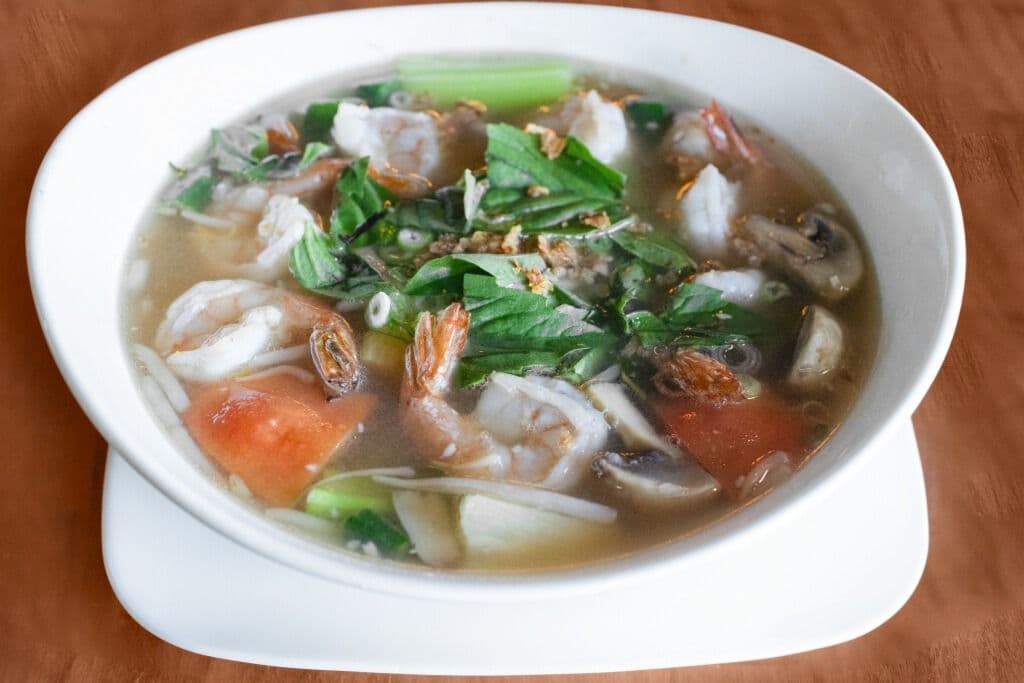 H. King Soup with Prawns (Canh Chua)