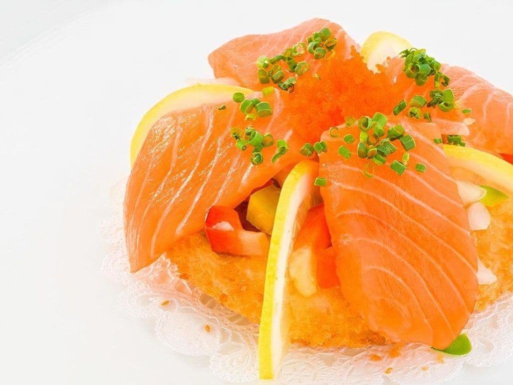 Salmon Sushi Pizza
