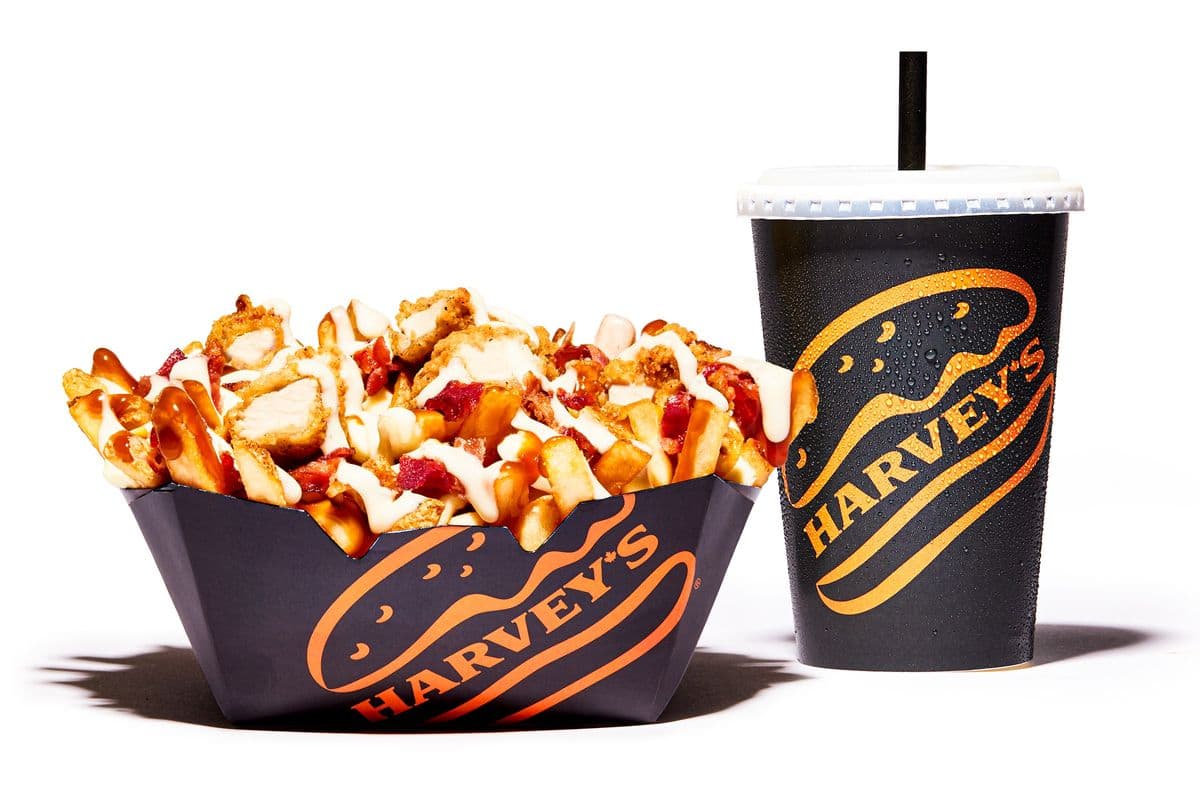 Large Chicken Bacon Ranch Poutine with 20 oz Soft Drink
