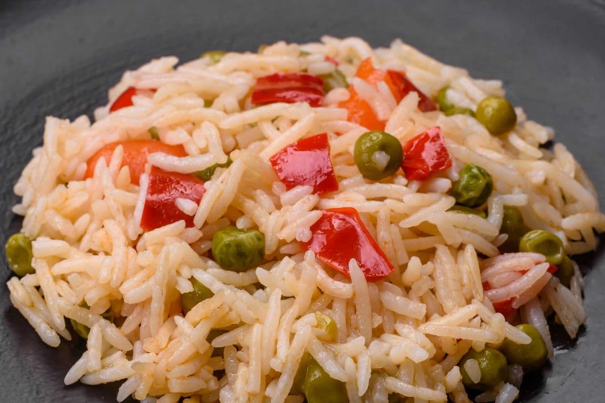 Basmati Rice with Diced Veggies