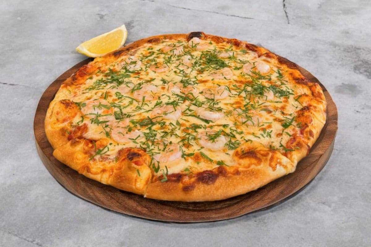 Garlic Shrimp Pizza