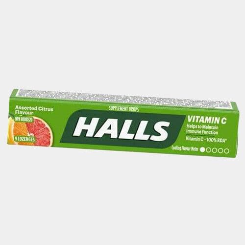 Halls Vitamin C Assorted Citrus (9 pastilles) / Halls Vitamin C Assorted Citrus (9 lozenges)