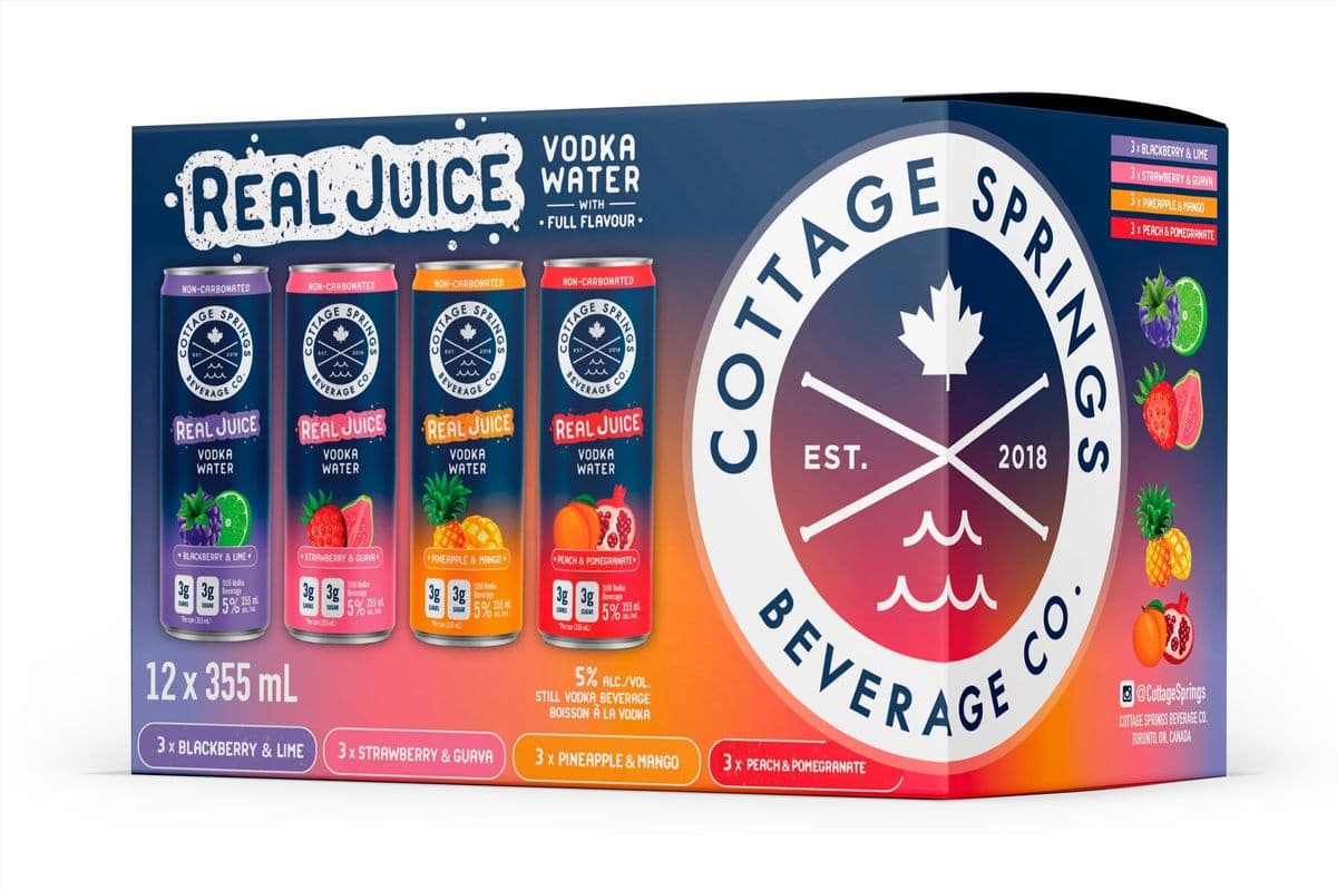 Cottage Juice Water Vodka (12 x 355 ml)