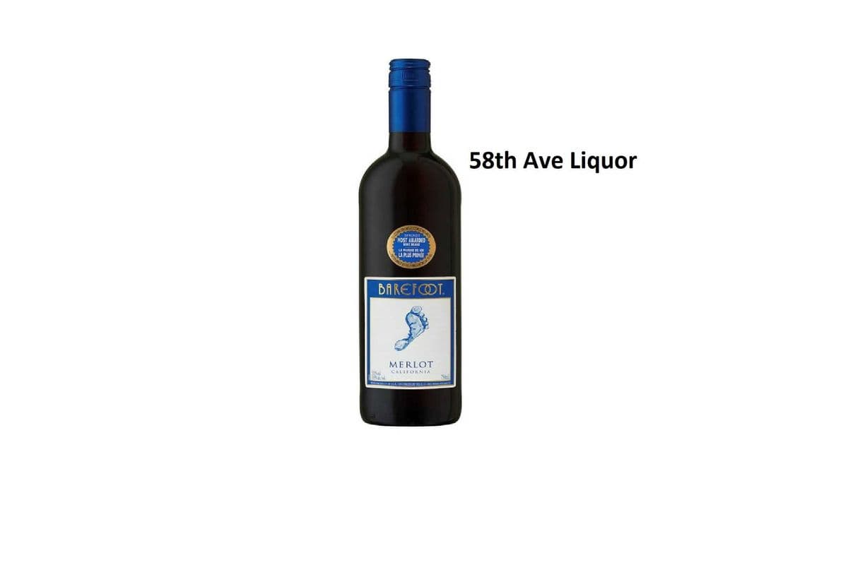 BAREFOOT MERLOT 750ML (1 x 750ML)