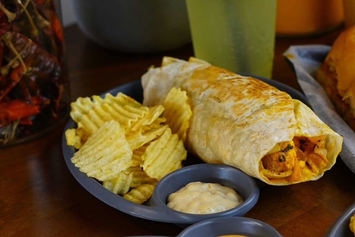 Paneer tikka Burrito