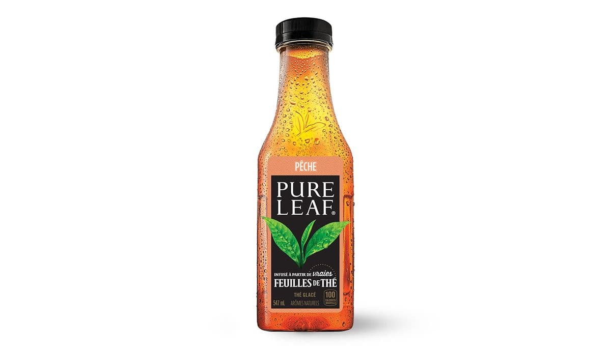 Thé glacé Pure Leaf Pêche (côté)