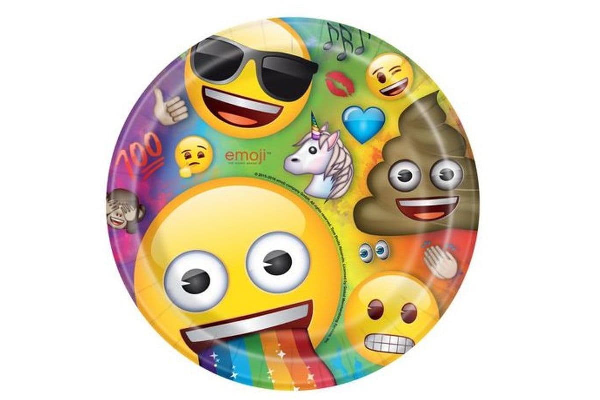 Emoji 6.75" Dessert Paper Plates (8 pcs)