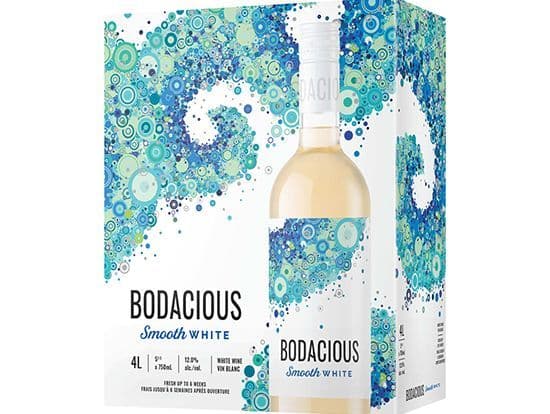 Bodacious Smooth White, 4L white wine (12.5% ABV)