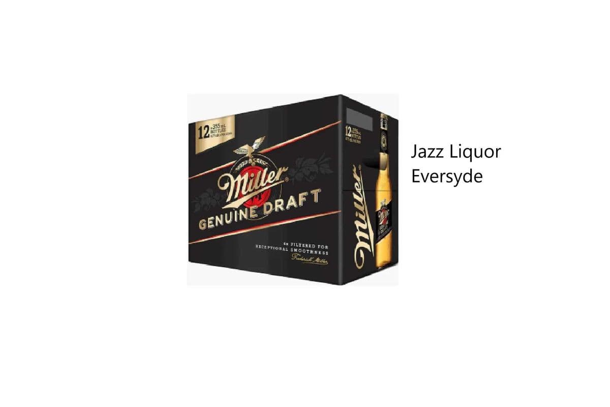 MILLER GENUINE DRAFT BOTTLES 12PKB (1 x 12x355ML)