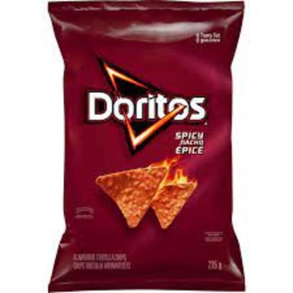 Doritos Chips Tortilla Nacho Épicé 235gé Doritos Spicy Nacho 235g