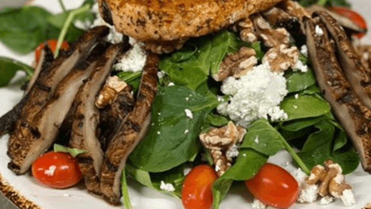 Portobello Salmon Salad
