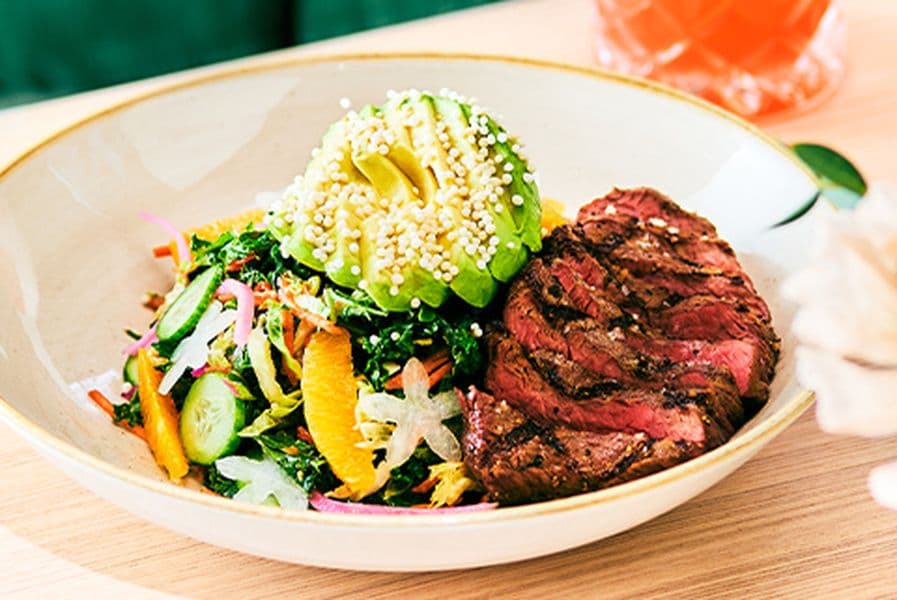 Ponzu Crunch Steak Salad