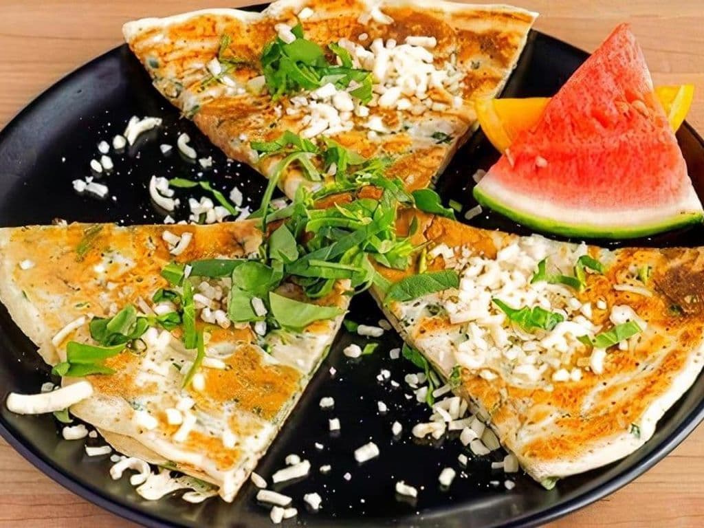 Crêpe aux épinards et cheddar / Spinach and Cheddar Crepe