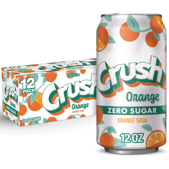 Crush Orange Zero Sugar 12-Pack (355ml) - USA