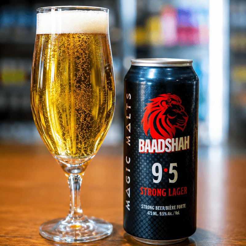 ALCOHOL - BADSHAH CRAFT BEER LAGER 9.5%