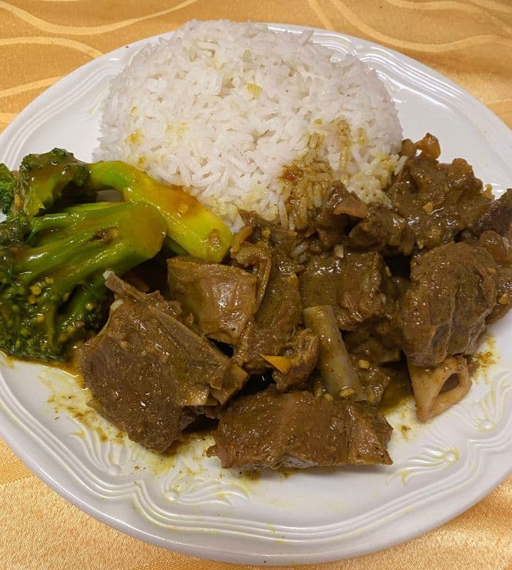 Goat with Curry Sauce