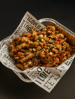 Platter Deep Fried Spicy Salty Squid Tentacles🌶 / 歡樂餐 椒鹽魷魚鬚🌶