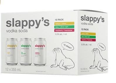 SLAPPY'S VODKA SODA MIX PACK (12x355ML)