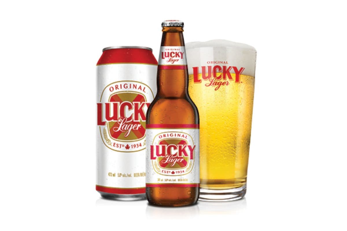Lucky Lager (12 Bottles) (1 x 341ML)