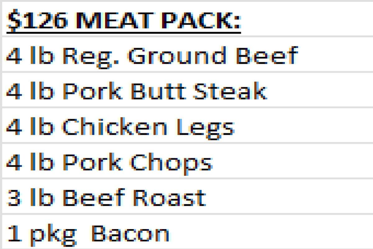 $126 Meat Pack