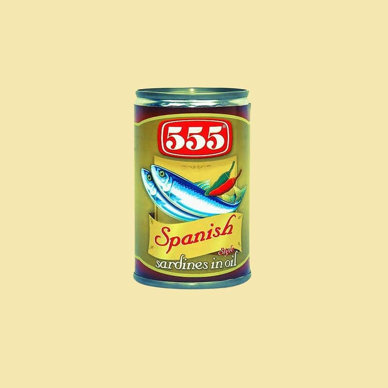 Spanish Style, 155g, 555 Sardines